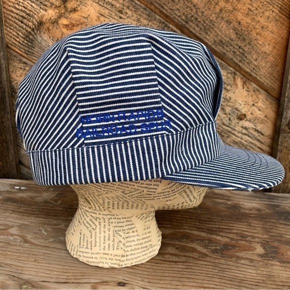 VTG Train Engineer's Conductor Cap / Hat Horn Rapids Railroad Rail Works Philly - Picture 9 of 10